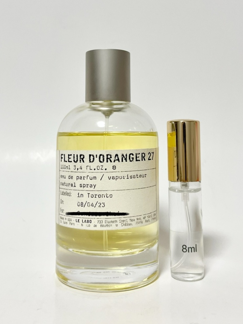 Le Labo Fleur d'Oranger 27 (8ml) decant